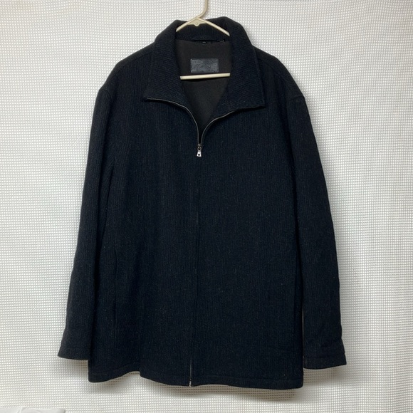 ALEANI Black Wool Blend Jacket - Picture 1 of 7